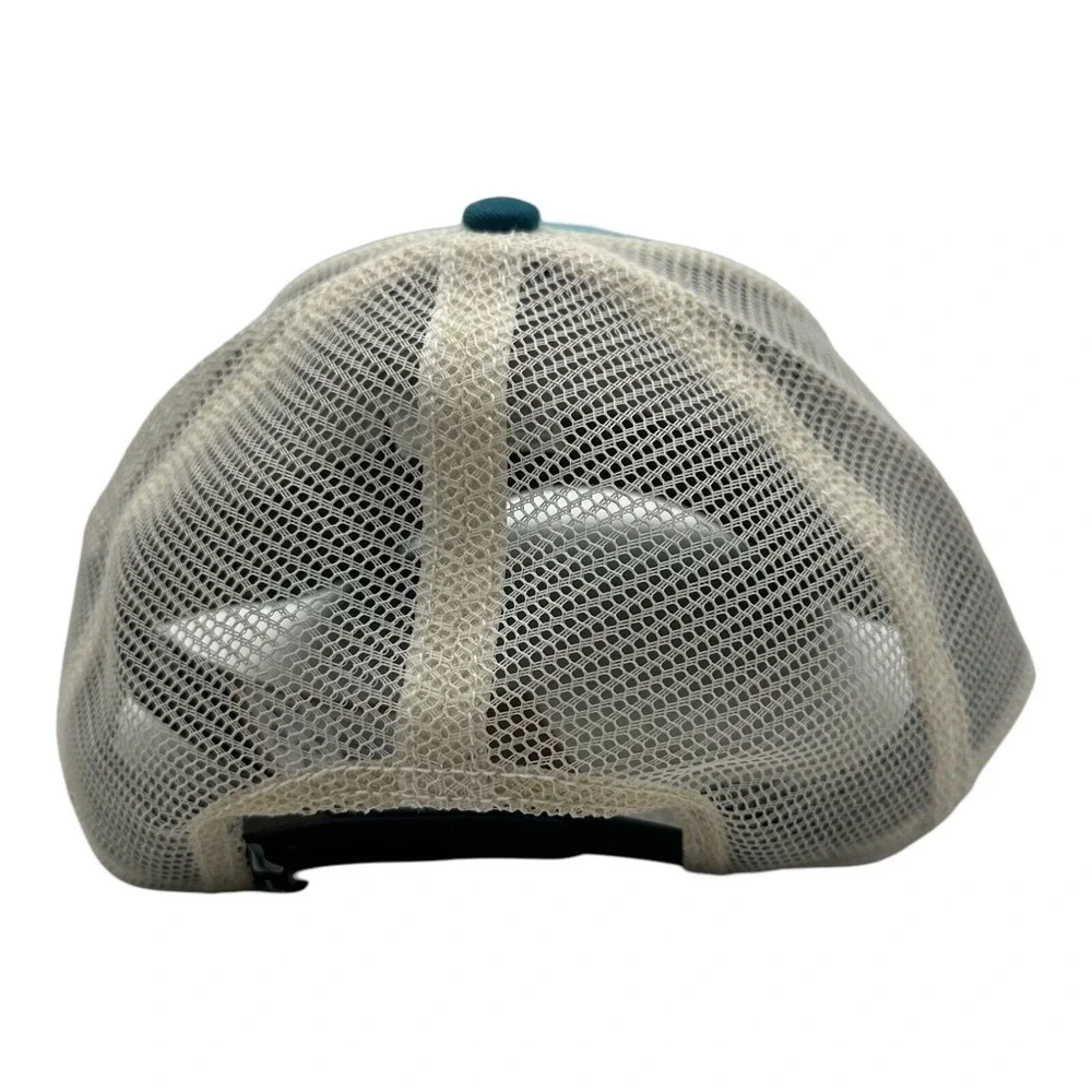 The North Face Mudder Trucker SnapBack Hat Cap Aqua Blue Mesh‎ One Size NWT